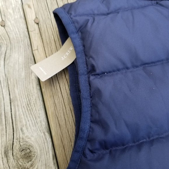 J. Crew navy down filled vest Size XXSP - Picture 4 of 6
